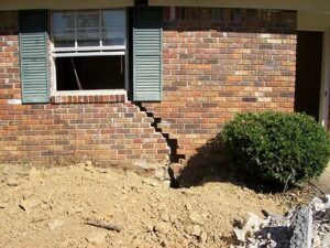 damaged foundation