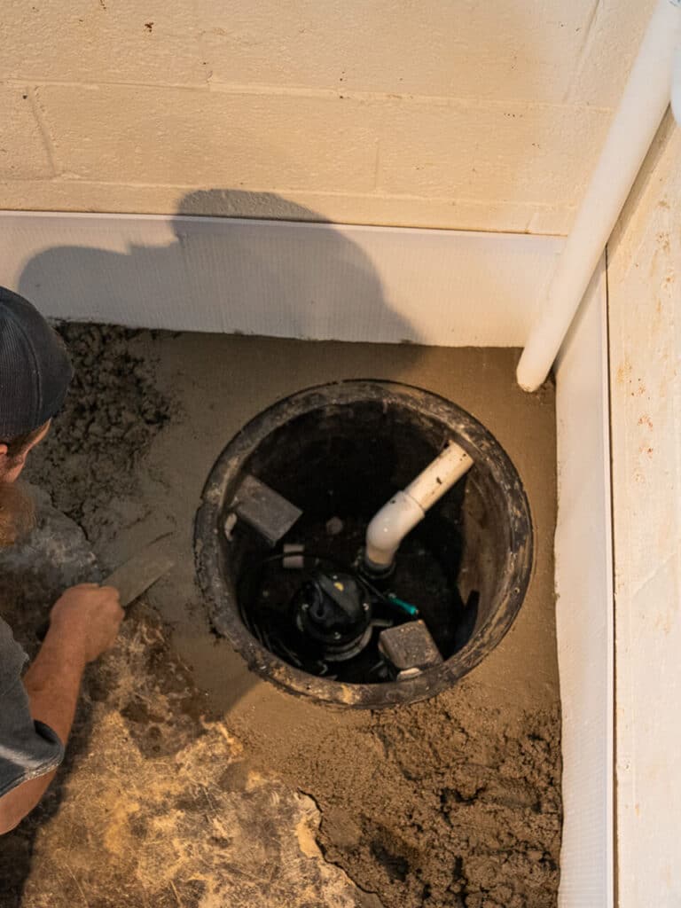 Installing a sump pump