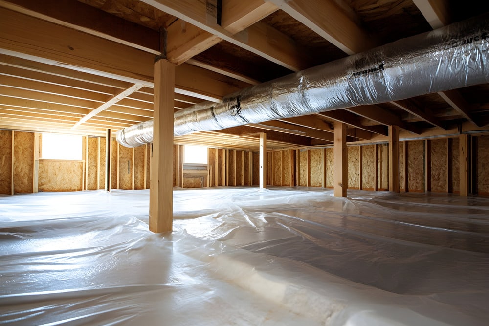 Crawl space insulation